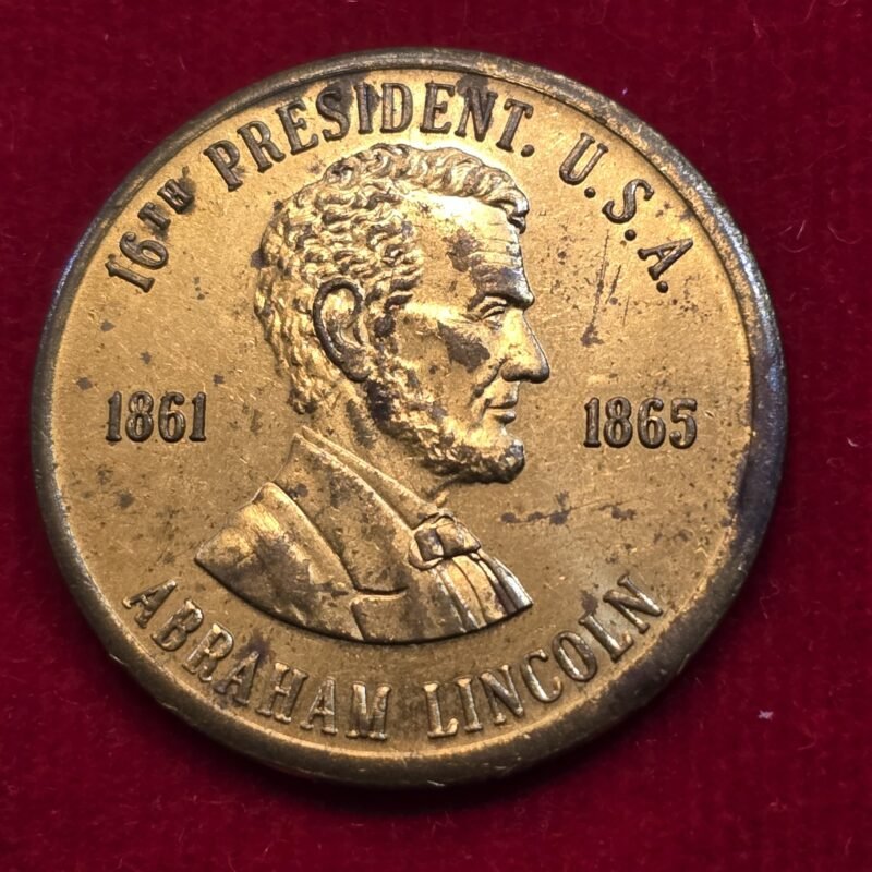 20260712_170754 Abraham Lincoln 16th President U.S.A. Gettysburg Address Memorial Medal Token