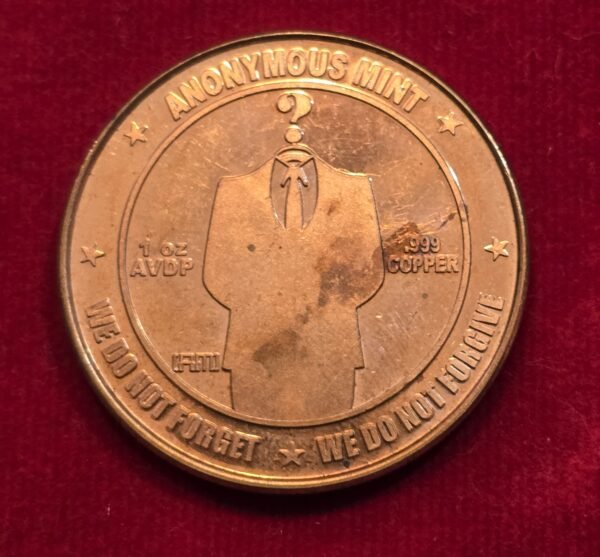 20260712_170817 1 oz .999 Copper Anonymous Mint Bitcoin Crypto Physical Coin Round