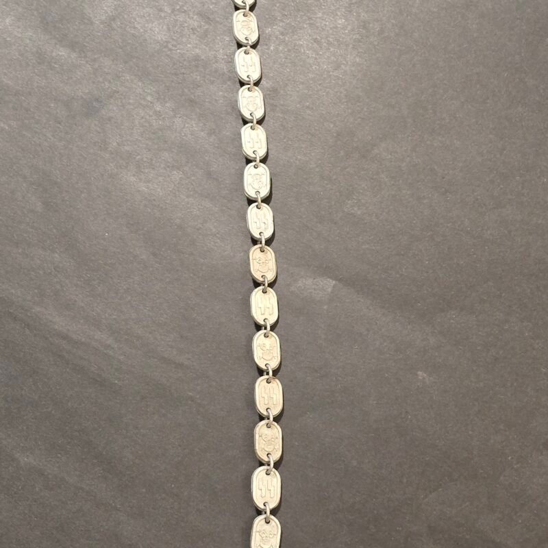 20260712_171145 Reproduction SS Chained Dagger Hanger Chain Skull & SS Rune Links – Display Part