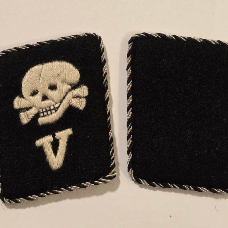 20260802_154006 WW2 Nazi German SS Totenkopf deathshead Skull collar tabs patches w RZM tag