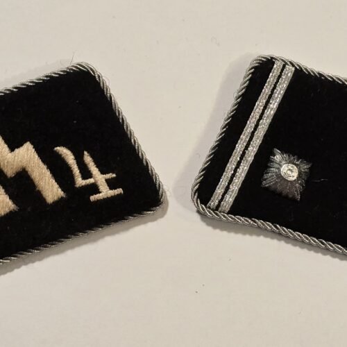 WW2 Nazi German SS Standarte # 4 Collar Tabs Patches