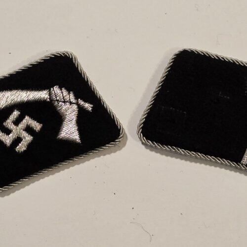 WW2 Nazi German SS Handschar Division Collar Tabs Patches Swastika w sword