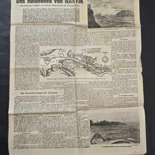 20260802_172320 WW2 German Third reich Newspaper Page 1940 Westfälische Landeszeitung Rote Erde Narvik