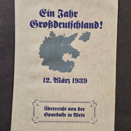 20260802_172850 WW2 German Third Reich Ein Jahr Grossdeutschland Occupied Austria Bank Envelope