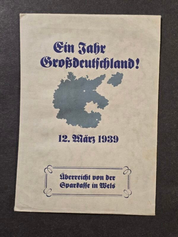 20260802_172850 WW2 German Third Reich Ein Jahr Grossdeutschland Occupied Austria Bank Envelope