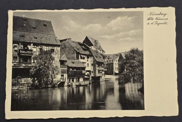 20260806_155152 WW2 Nazi German Third Reich Nürnberg Postcard Photo RPPC Pegnitz 1936 Special Cancel Stamp