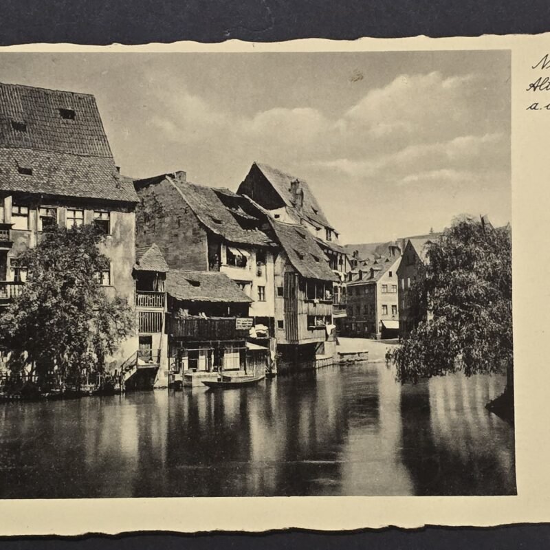 20260806_155152 WW2 Nazi German Third Reich Nürnberg Postcard Photo RPPC Pegnitz 1936 Special Cancel Stamp