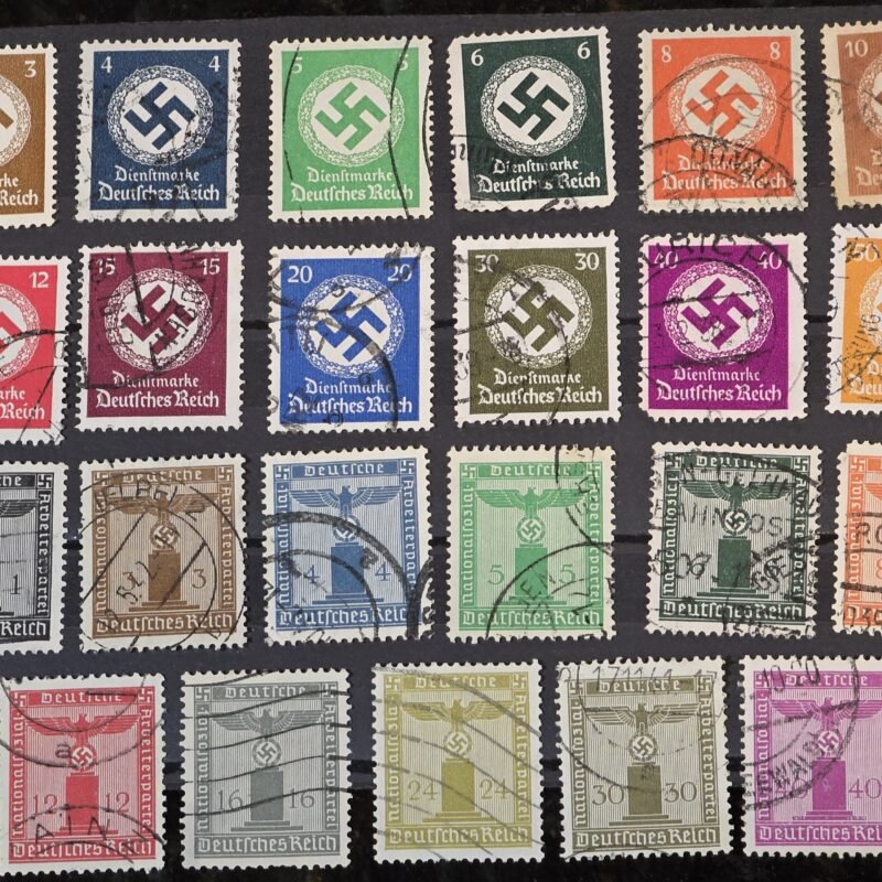 20260807_155038 WW2 Nazi German Third Reich NSDAP Official Swastika Stamps 2 complete sets