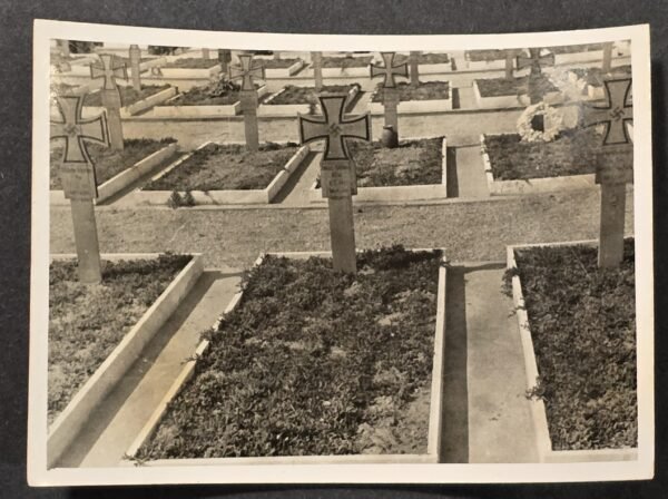 20260807_162033 WWII German Military Cemetery KIA Fallen Soldiers Iron Cross Grave Markers Photo