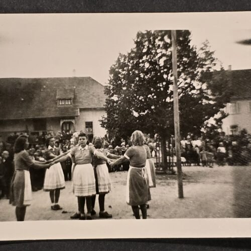 20260807_162112 WWII German HJ Hitler Youth BDM Girls Outdoor Folk Dance Gathering Photo