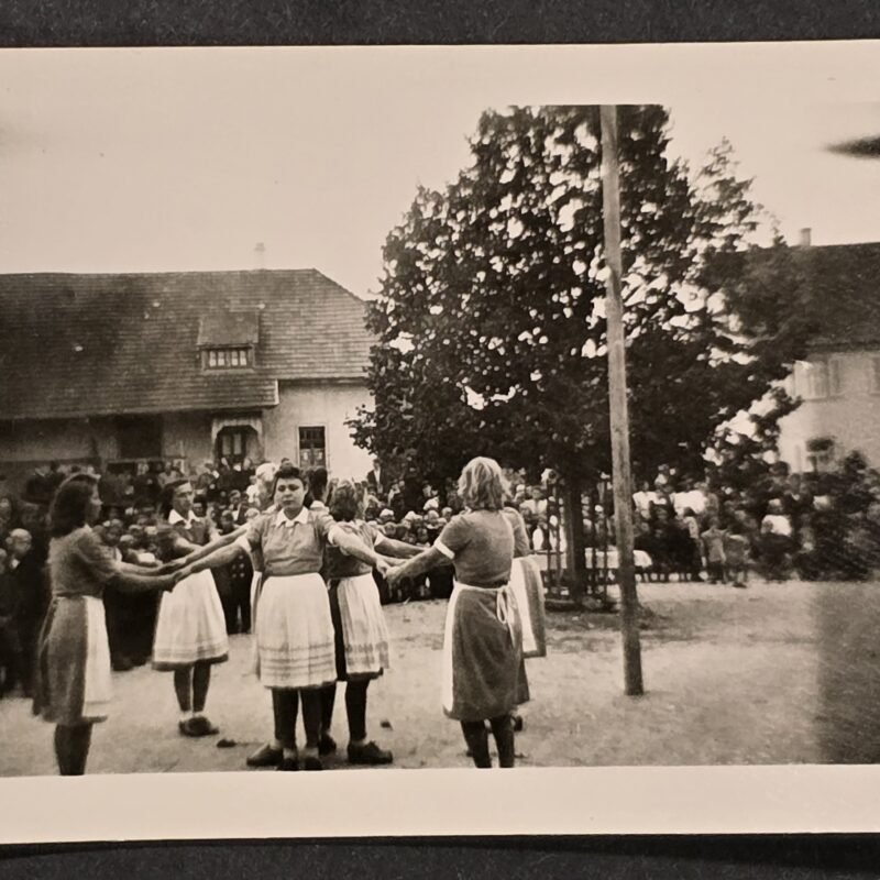 20260807_162112 WWII German HJ Hitler Youth BDM Girls Outdoor Folk Dance Gathering Photo