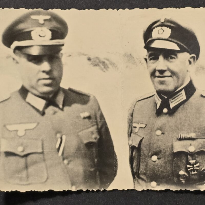 20260807_162620 Decorated Wehrmacht Officers w EK1 Iron cross Medals Badges Military War Photo