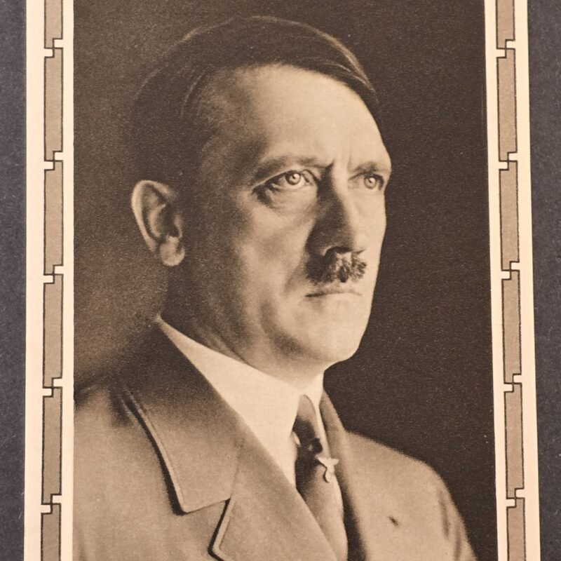 20260811_170016 Original WW2 Nazi german Third Reich Adolf Hitler Portrait Postal Card Propaganda Postcard