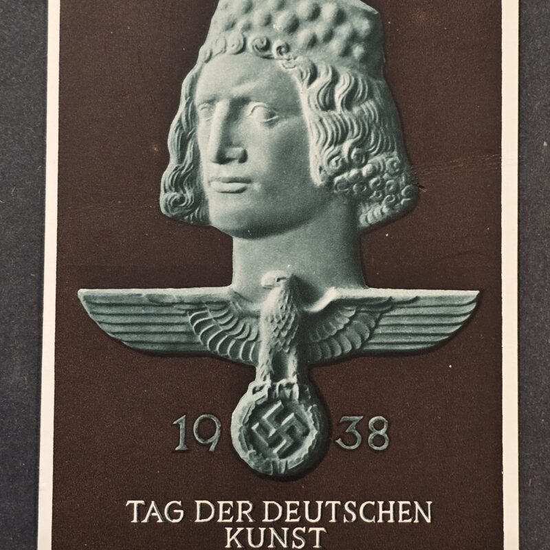 20260811_170620 Original WW2 Nazi German 1938 Tag der Deutschen Kunst Munich Third Reich Postcard Special Cancel