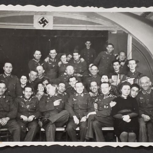20260822_121107 Decorated Wehrmacht soldiers w Swastika Decoration Military WW2 German War Photo Hitler Youth Badge