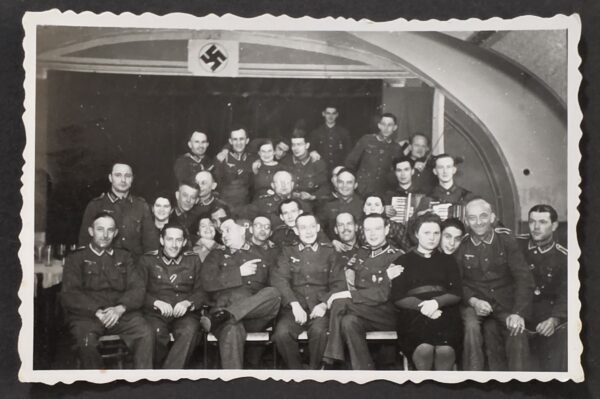 20260822_121107 Decorated Wehrmacht soldiers w Swastika Decoration Military WW2 German War Photo Hitler Youth Badge