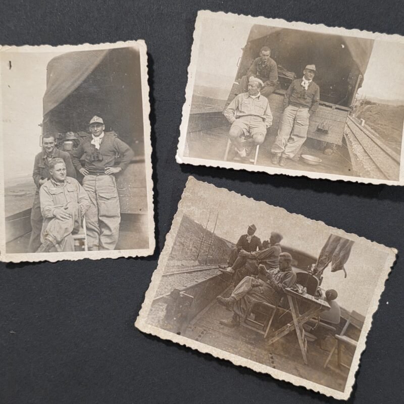 DAK Afrika Korps WWII German Luftwaffe Tropical Soldiers Photos Railcar Africa