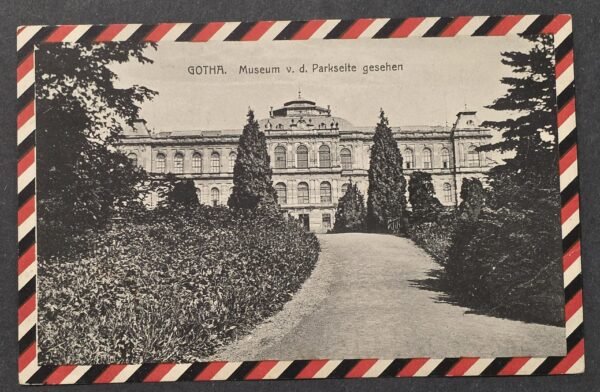 WWI 1915 German Soldiers Feldpost Postcard Gotha Museum Soldier to Holland WW1