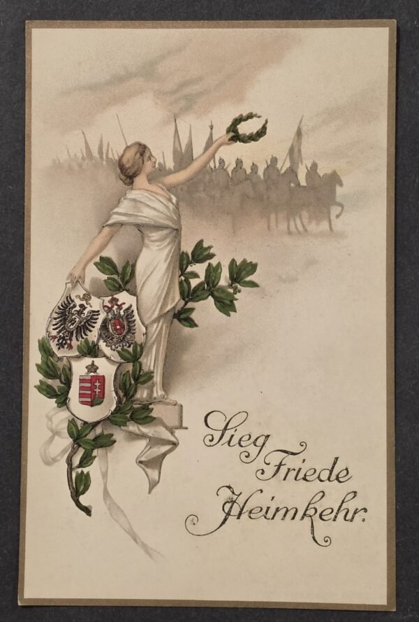 20260822_152019 WWI Austria Hungary Germany Patriotic Military War Postcard Sieg Friede Heimkehr