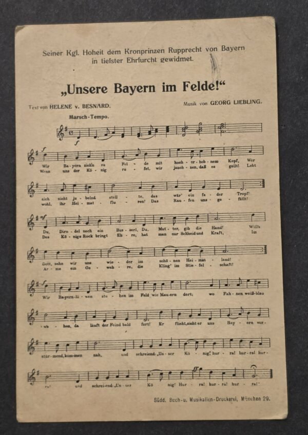 20260822_152037 WWI German Bavarian Feldpost Postcard 2nd Infantry Regiment Crown Prince 1916