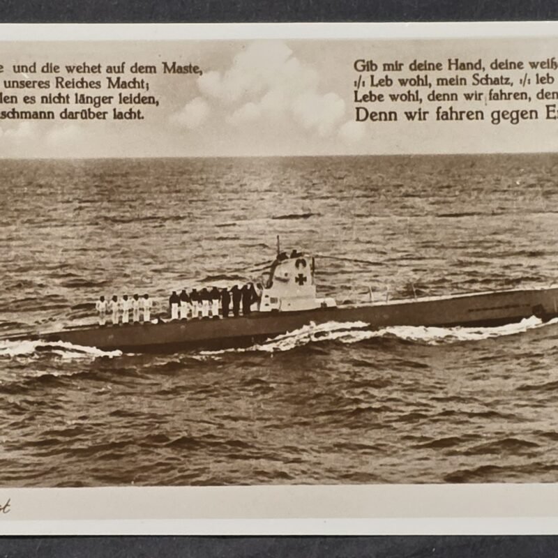 20260822_152507 WWII German Kriegsmarine U-Boat Postcard Submarine England Song
