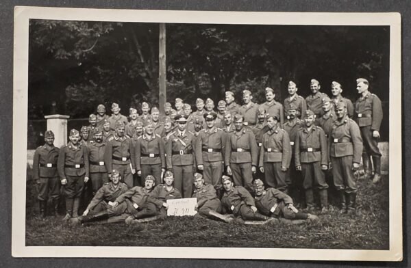 WW2 German Luftwaffe Photo Postcard In memory of air force service 1938 Einheit H40