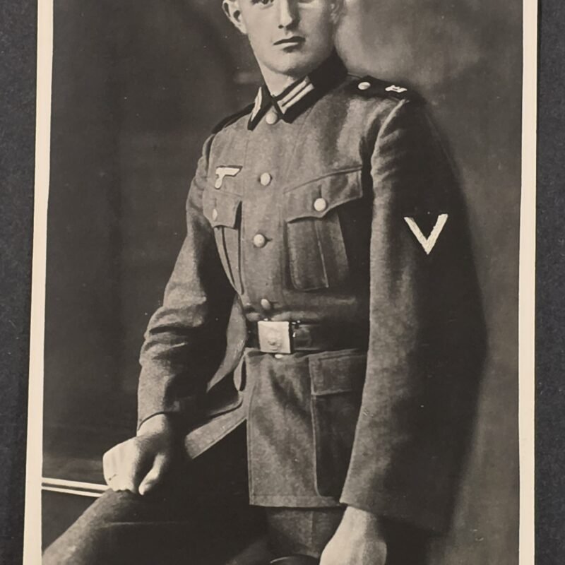20260822_153729 1943 WWII German Heer Wehrmacht Soldier Art Enhanced Portrait Postcard