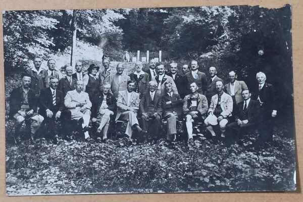 20260822_153915 Original WW2 German Third Reich NS-Reichskriegerbund Wels Austria Veterans Group RPPC – Rare Stamped Photo