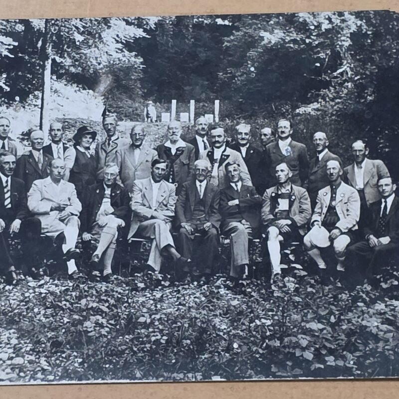Original WW2 German Third Reich NS-Reichskriegerbund Wels Austria Veterans Group RPPC – Rare Stamped Photo