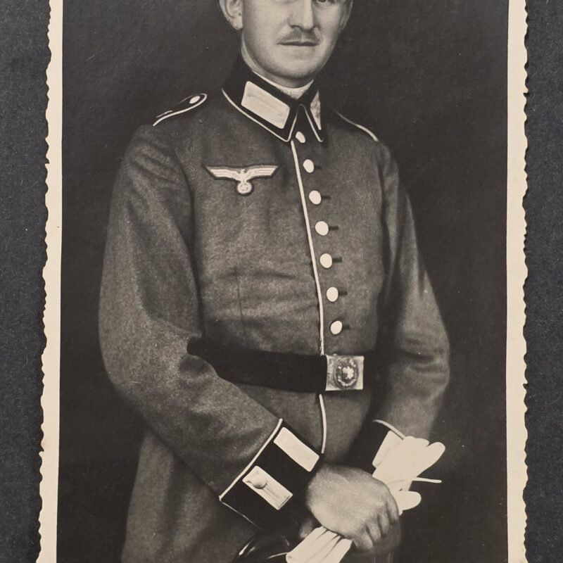 20260822_154104 1942 WWII German Heer Wehrmacht Soldier Art Enhanced Portrait Postcard