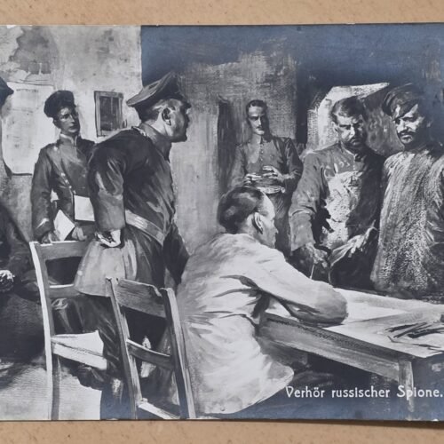 20260822_154902 WWI Imperial German Postcard Russian Spies Interrogation Felix Schwarmstädt
