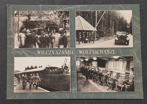 Adolf Hitlers Wolfsschanze Wolf’s Lair Historical German Postcard – Wartime Headquarters Photo Scenes