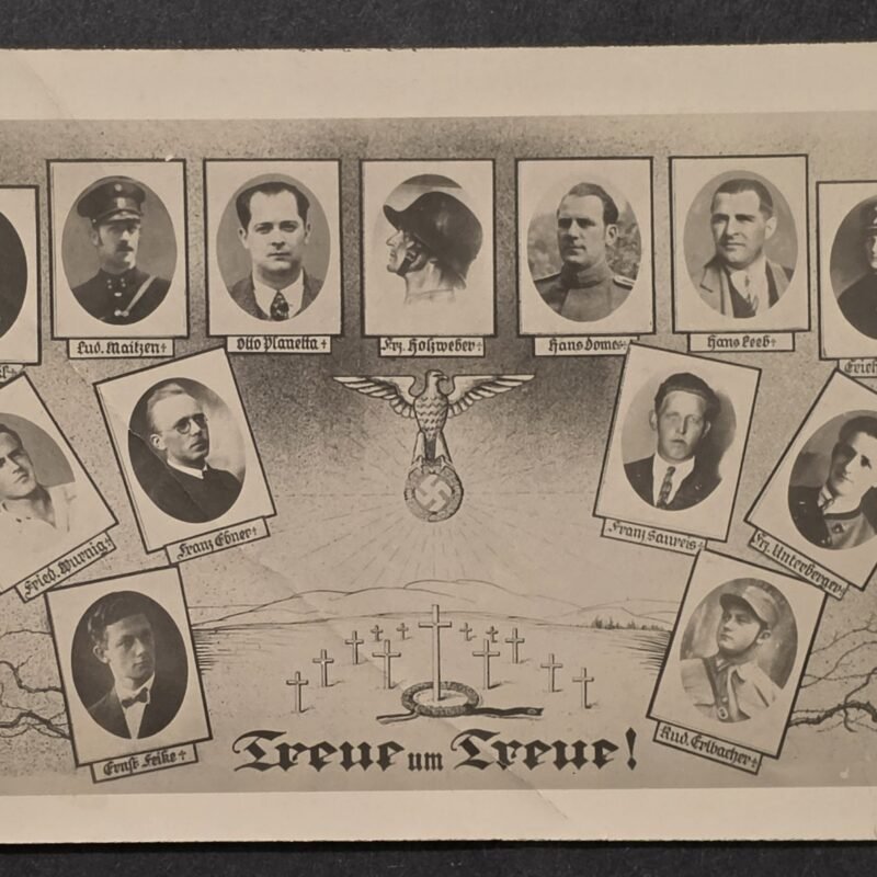 20260822_155055 Rare Nazi German NSDAP Third reich 1934 Austrian July Putsch Martyrs “Treue um Treue” Propaganda Postcard