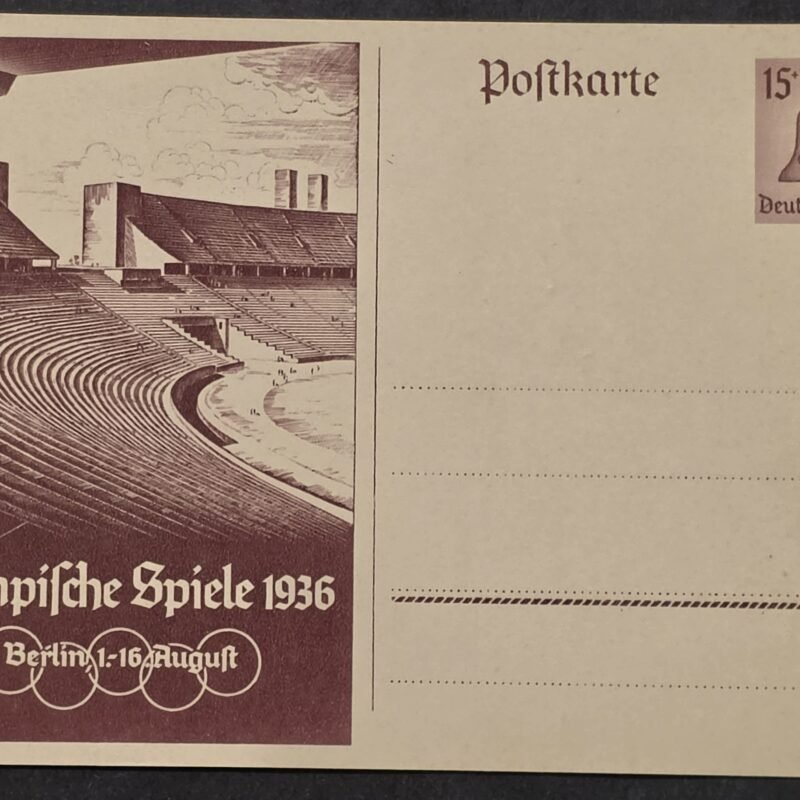20260822_155334 Nazi German Third Reich 1936 Berlin Olympics German Postcard Olympic Stadium