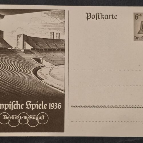 20260822_155359 Nazi German Third Reich 1936 Berlin Olympics German Postcard Olympic Stadium