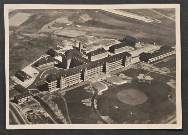 WWII Nazi German Third Reich 1942 Luftwaffe Hospital Braunschweig Postcard – Luftwaffenlazarett