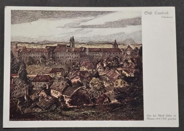 20260822_155843 Adolf Hitlers Childhood Home in Austria Nazi German Third Reich Propaganda Postcard 1897/98