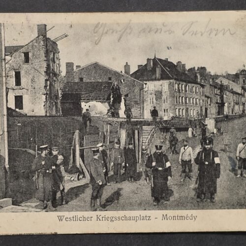 20260822_160016 WWI Imperial German Soldiers Feldpost Postcard Montmedy France Western Front