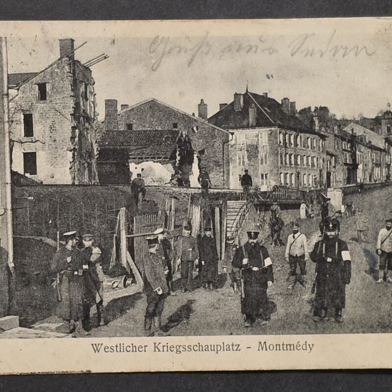 20260822_160016 WWI Imperial German Soldiers Feldpost Postcard Montmedy France Western Front