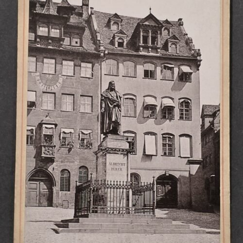 20260822_160133 Antique 1894 Nürnberg Albrecht Dürer Denkmal Photo Cabinet Card Nuremberg Germany