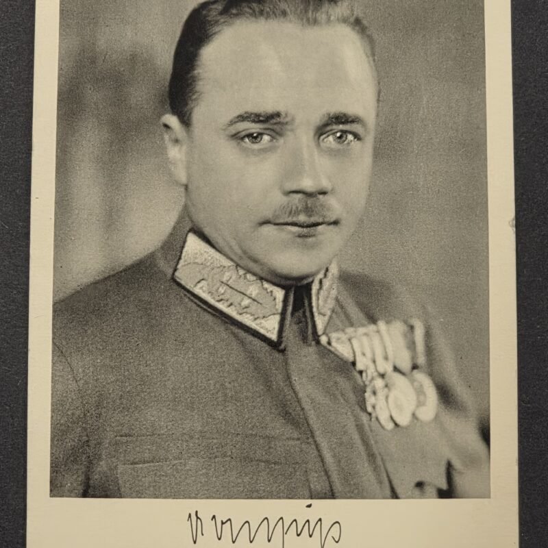 20260826_171217 1934 Nazi German Third Reich Postcard Austria Chancellor Engelbert Dollfuss Military Uniform Photo RPPC