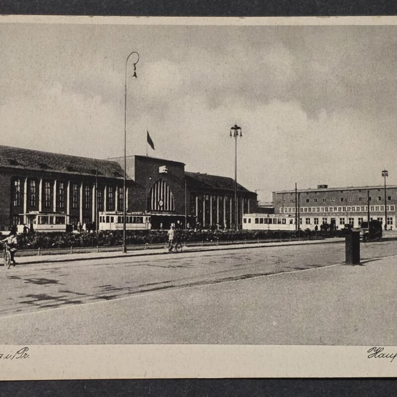 20260826_171535 WWII Königsberg Prussia Prussian Hauptbahnhof Railway Station German Postcard