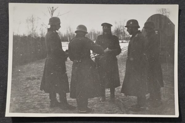 20260826_172036 WW2 German Wehrmacht Officer in the field w Steel Helmet Soldiers Photo