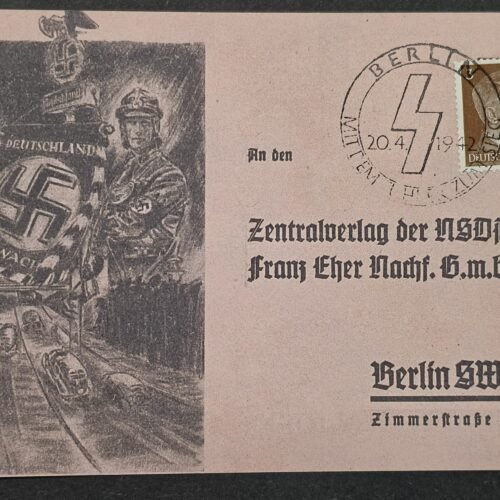 WW2 Nazi German NSDAP Third Reich 1932 NSKK Der NSKK-Mann Subscription Card Berlin Motor Corps