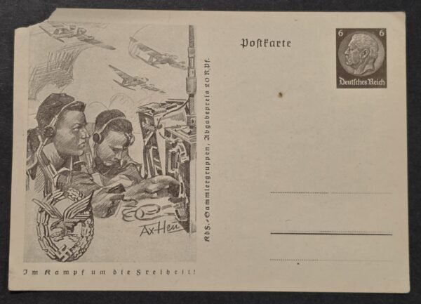 20260826_172952 WWII German Luftwaffe Radio Operators Military Postcard Im Kampf um die Freiheit