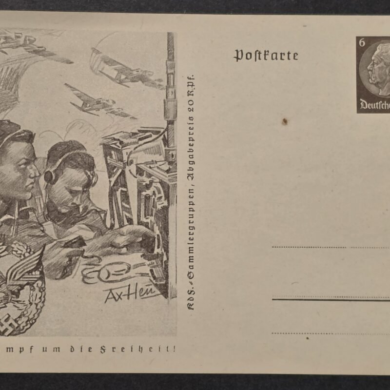 20260826_172952 WWII German Luftwaffe Radio Operators Military Postcard Im Kampf um die Freiheit