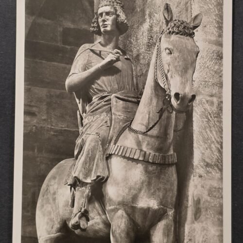 20260826_173745 1930s Third Reich Nazi German Bamberg Cathedral Bamberg Horseman Reiter Photo Postcard