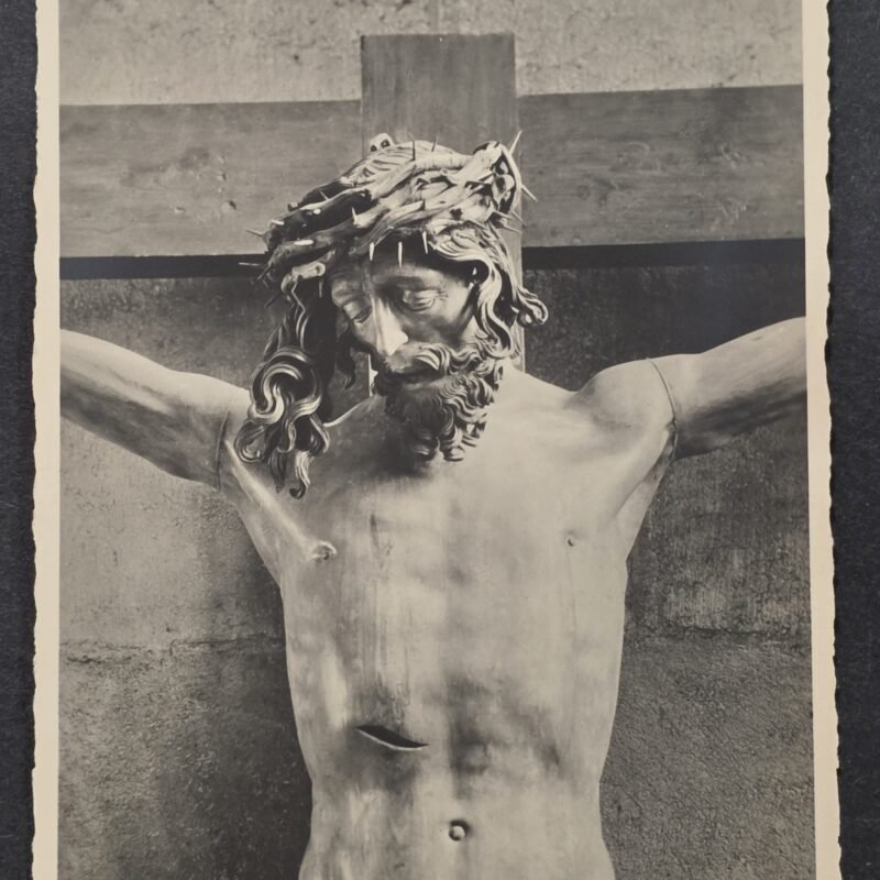 20260826_173803 Jesus on Crucifix 1930s Third Reich German Postcard Nuremberg St Sebaldus Church