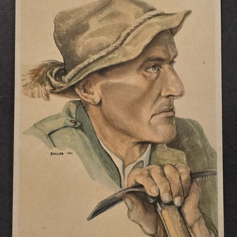 20260826_174016 WW2 Nazi German 1940 Kärtner Köpfe Third Reich Postcard Dr. Gabriel Engler Mountain Guide