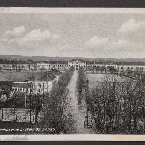 20260827_174108 WWII Nazi German Alpenjäger Kaserne Wels Austria Military Barracks Feldpost Card